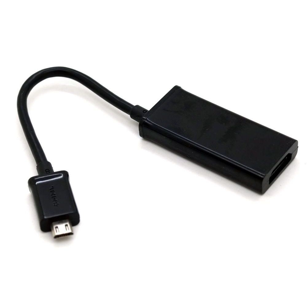Adapter MHL HDMI microUSB 11pin BOX | Czarny