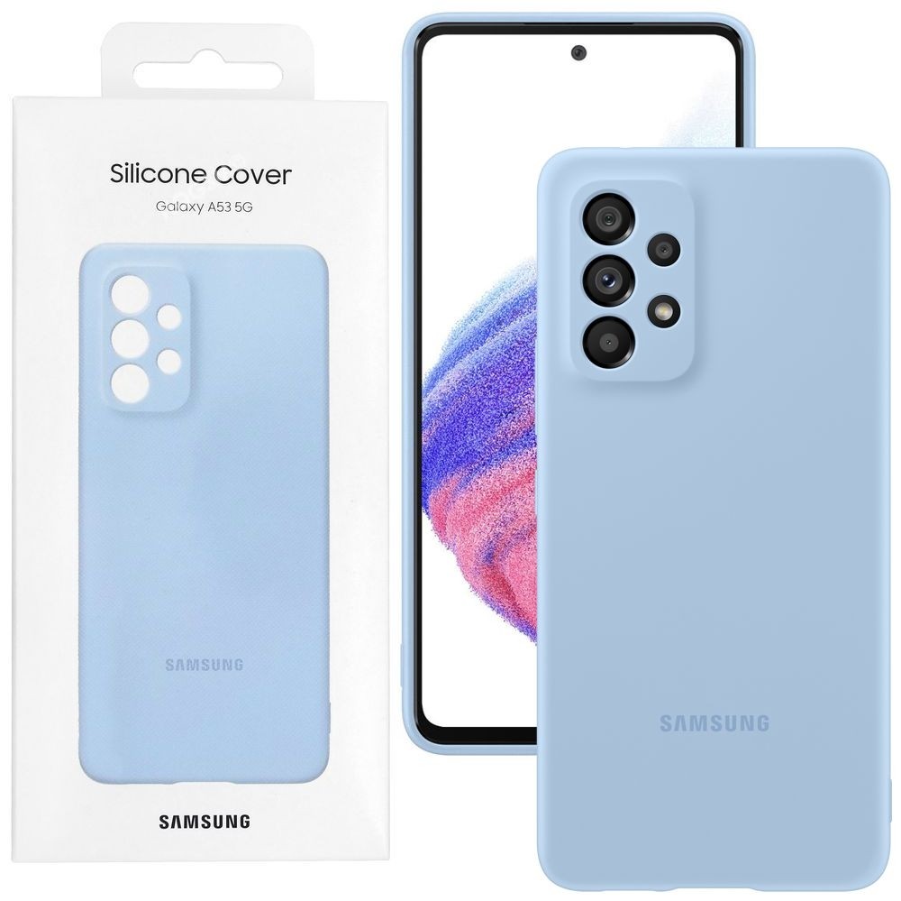 Oryginalne Etui Silicone Cover | Blue do Samsung Galaxy A53 5G
