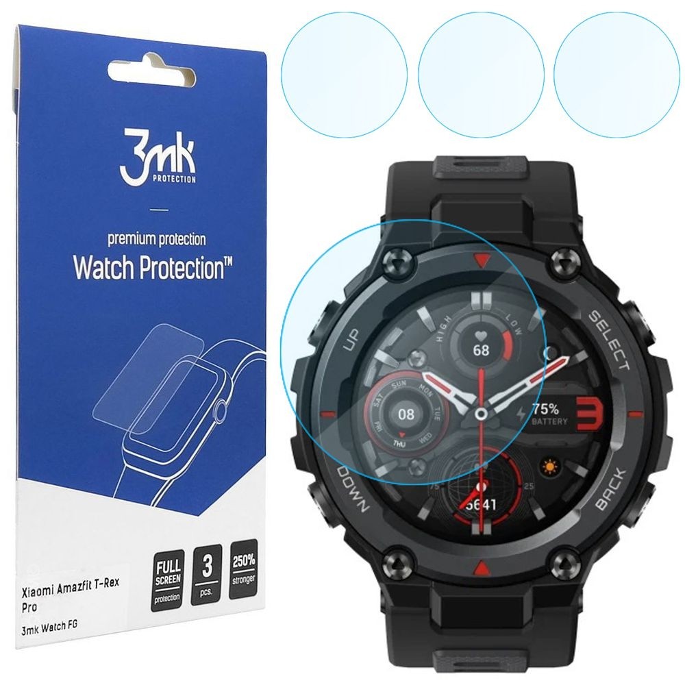 3x Folia Hybrydowa 3mk Watch Protection do Amazfit T-Rex Pro