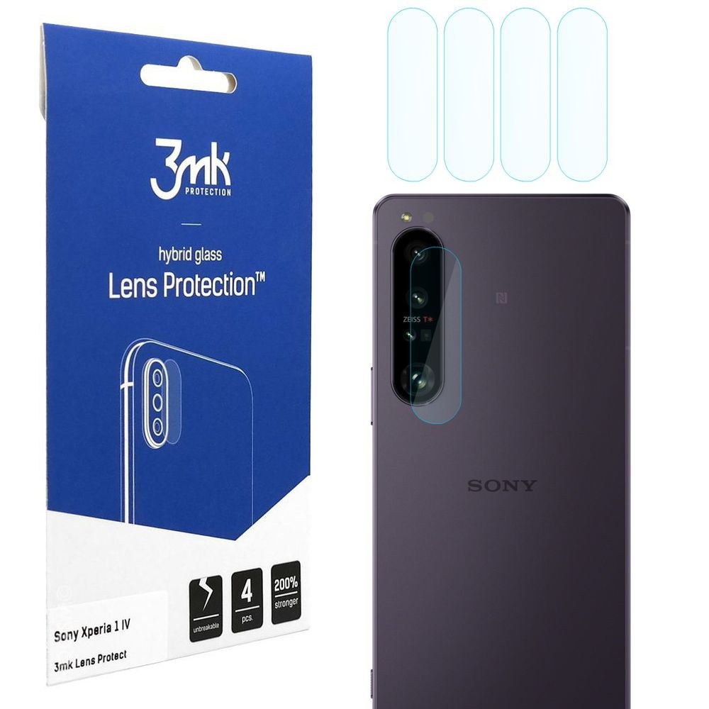 4x 3mk Lens Protection | Szkło Ochronne na Obiektyw Aparat do Sony Xperia 1 IV