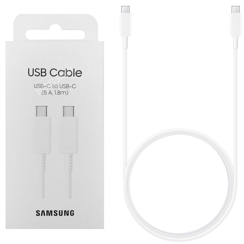 Samsung | Oryginalny Kabel USB-C Type C 5A 1.8m | Biały