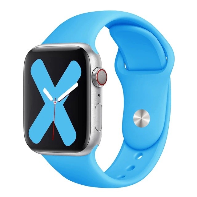Pasek Sportowy Silikon | Niebieski do Apple Watch 9/8 45mm