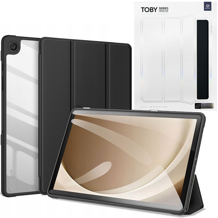 Stojące Etui DUX Ducis Crystal Case | Black do Samsung Galaxy Tab A9+ Plus X210/X216