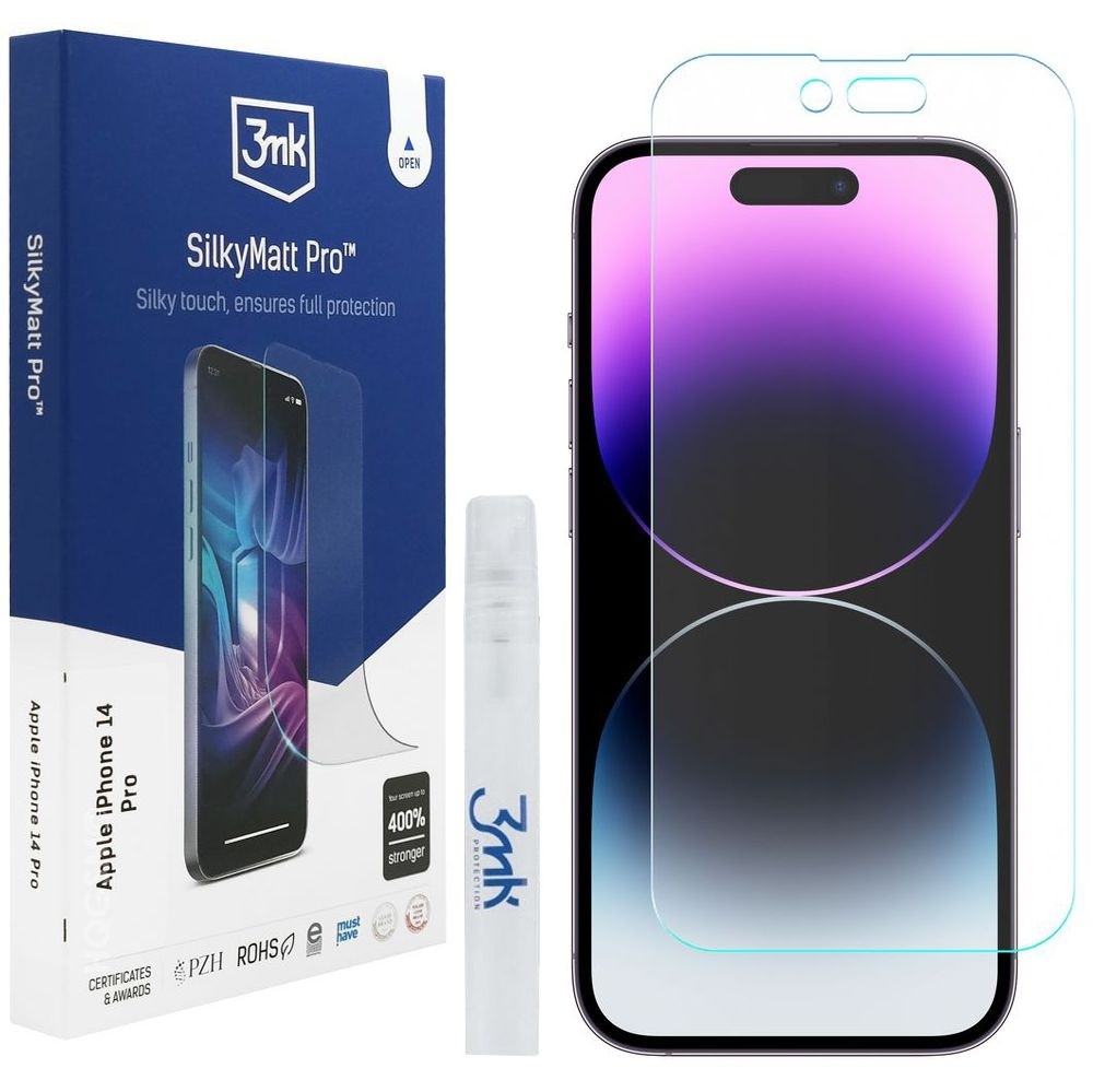 3mk SilkyMatt Pro | Matowa Folia Ochronna do Apple iPhone 14 Pro