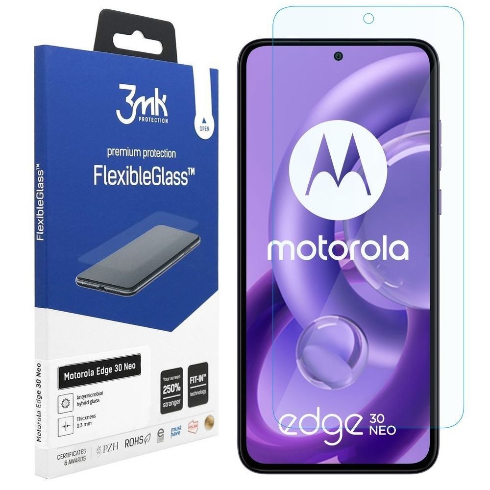 3mk Flexible Glass | Nietłukące Szkło Hybrydowe do Motorola Edge 30 Neo