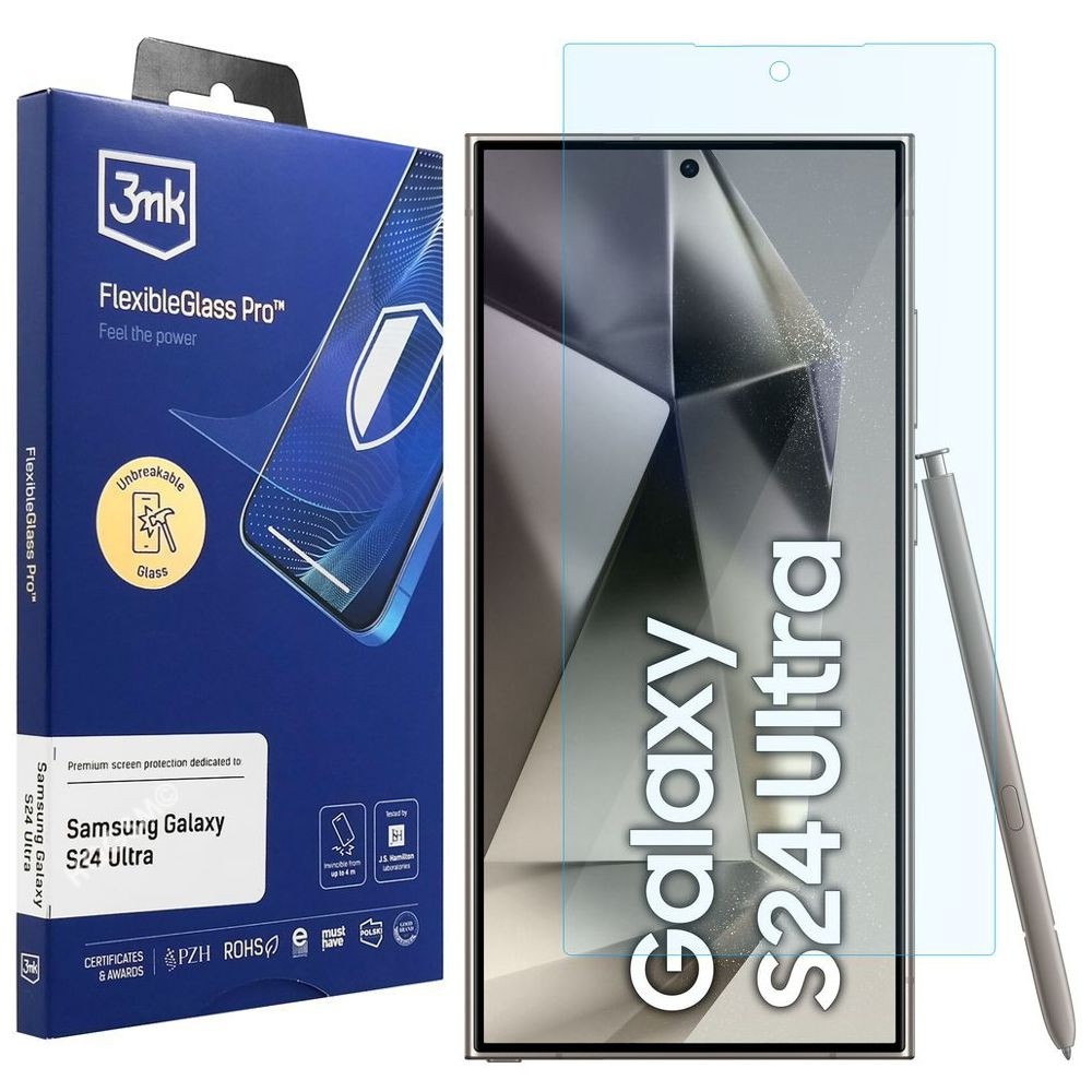 3mk FlexibleGlass PRO | Szkło Hybrydowe Nietłukące do Samsung Galaxy S24 Ultra