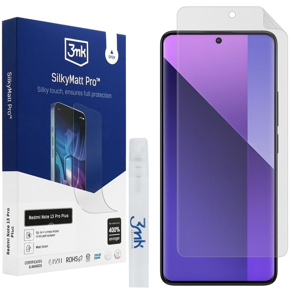 3mk SilkyMatt Pro | Matowa Folia Ochronna do Xiaomi Redmi Note 13 Pro+ Plus 5G