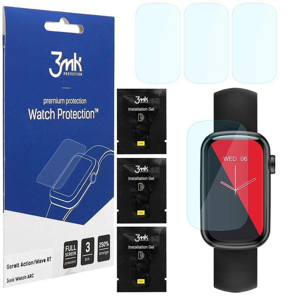 3x Folia Hybrydowa 3mk Watch Protection do Garett Action