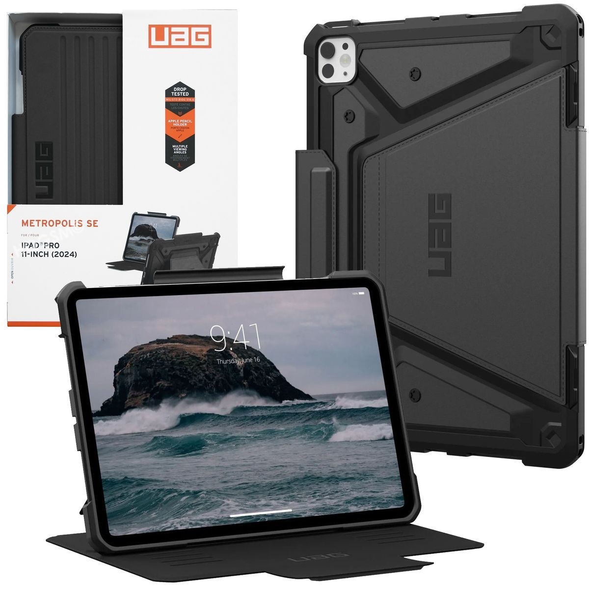 Pancerne Etui UAG Metropolis SE | Black do Apple iPad Pro 11 M4 2024