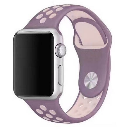 Apple Watch 4/5/6/SE 44mm | Silikonowy Pasek Sport Band | Violet Cream