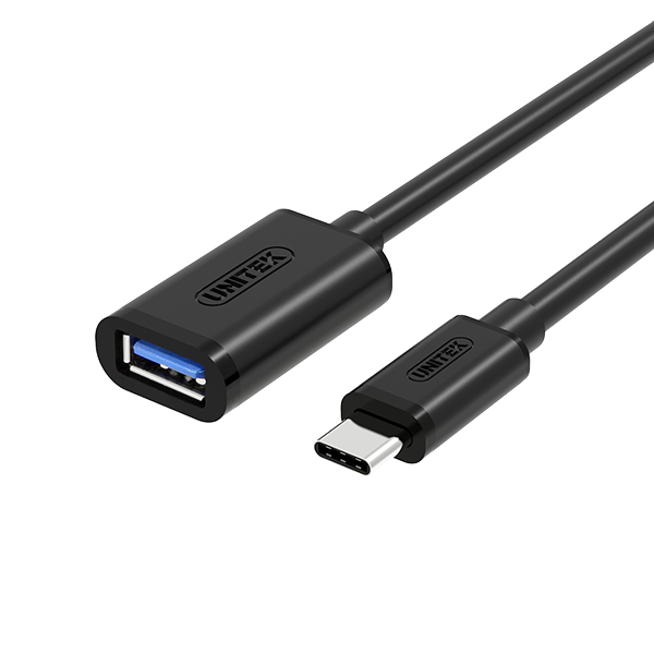 Adapter UNITEK Host USB OTG | USB-C Type-C | 20cm