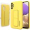 Etui Silicone Kickstand Case | Żółte do Samsung Galaxy A32 LTE