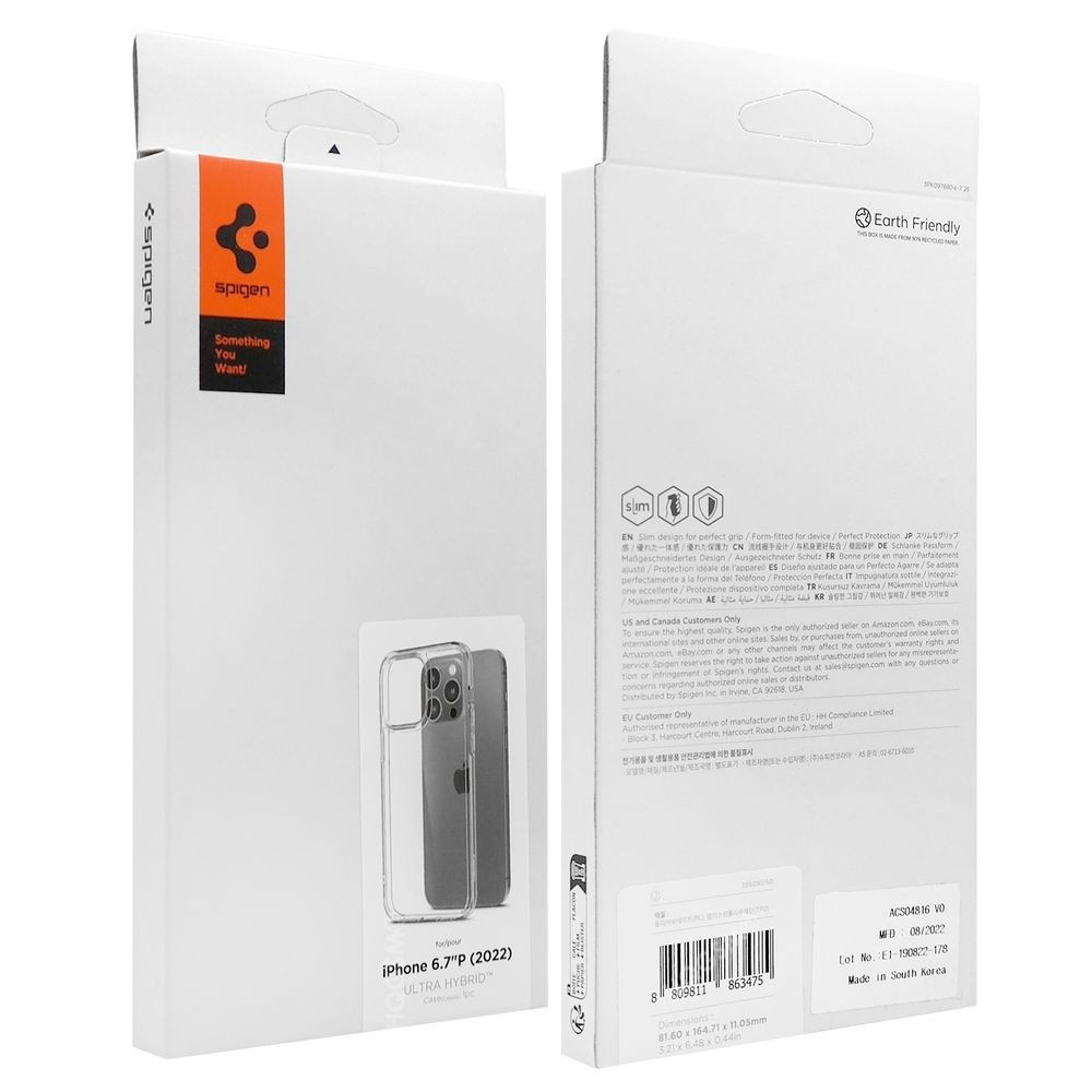 Buy the Spigen iPhone 14 Pro Max (6.7) Ultra Hybrid Case - Crystal Clear  - ( ACS04816 ) online 